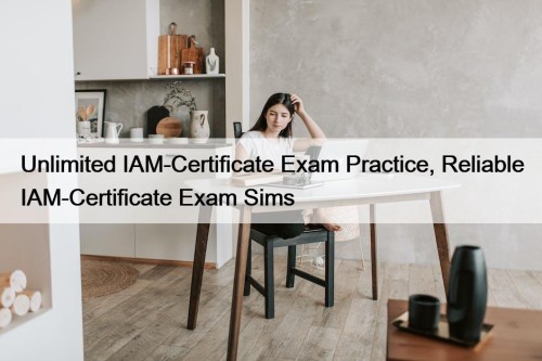 Unlimited IAM-Certificate Exam Practice, Reliable IAM-Certificate Exam Sims